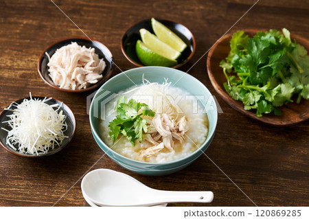 Asian style porridge Asian style porridge 120869285