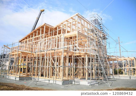 Architecture, Construction, Exterior, Wooden Axis 120869432