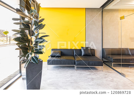 Lounge and library at modern business center. Rest room in the office center 120869728