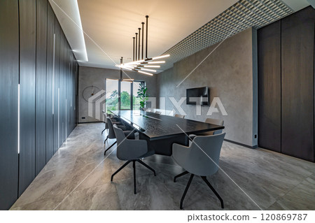 interior of conference meeting room in moder office interior of conference meeting room in moder office 120869787