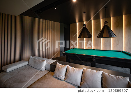 Lounge and library at modern business center. Rest room in the office center 120869807