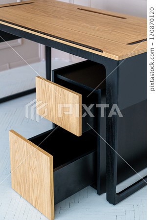 Director's office with large wooden table. Interior design Director's office with large wooden table. Interior design 120870120