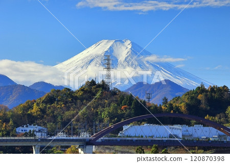 富士山和直線電機車 120870398