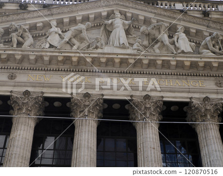 stock exchange building in new york 120870516