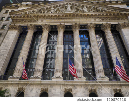 stock exchange building in new york 120870518