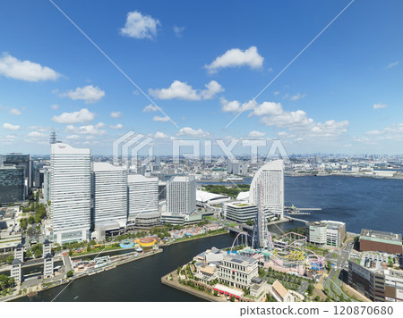 Urban scenery of Minato Mirai area Urban scenery of Minato Mirai area 120870680
