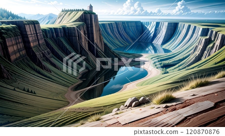 壯觀的山谷 120870876