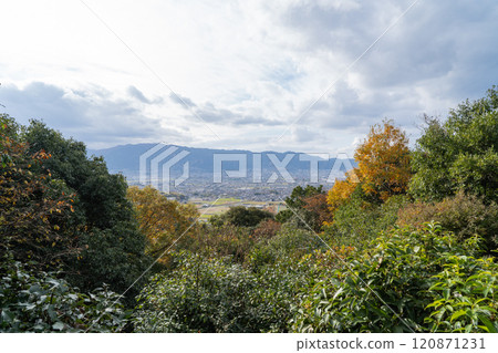 The view from the summit of Mount Unebi (the three mountains of Yamato) 120871231