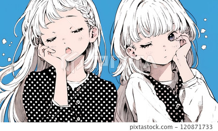 Young woman yawning 120871733