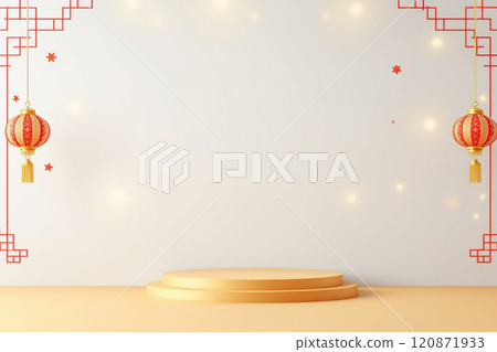 電商設計簡約農業新年主題素材背景,紅金主題背景 電商設計簡約農業新年主題素材背景,紅金主題背景 120871933