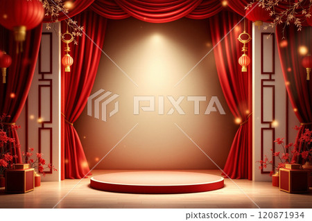 E-commerce design simple agricultural new year theme material background, red gold theme background E-commerce design simple agricultural new year theme material background, red gold theme background 120871934