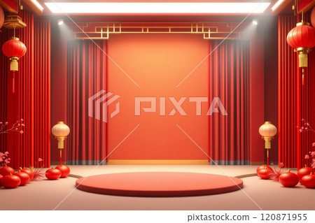 E-commerce design simple agricultural new year theme material background, red gold theme background E-commerce design simple agricultural new year theme material background, red gold theme background 120871955