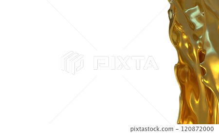 The Gold liquid splash png image 3d rendering. The Gold liquid splash png image 3d rendering. 120872000