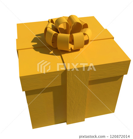 The Yellow gift box for celebration or holiday concept 3d rendering. The Yellow gift box for celebration or holiday concept 3d rendering. 120872014