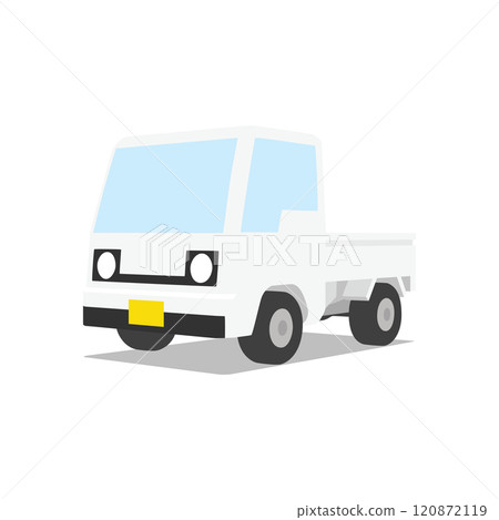 3D polygon style illustration car 29 light truck 120872119