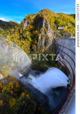 豐平峽大壩的彩虹和紅葉_0469 120872554