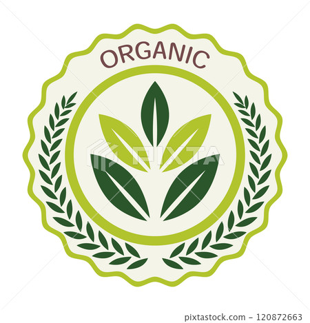 Organic emblem 120872663