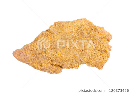 Fresh breaded Raw Wiener Schnitzel steak prepared for frying isolated on white background Fresh breaded Raw Wiener Schnitzel steak prepared for frying isolated on white background 120873436