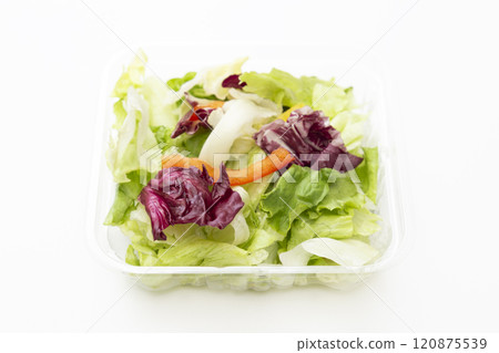 白色背景上的熟食沙拉 白色背景上的熟食沙拉 120875539