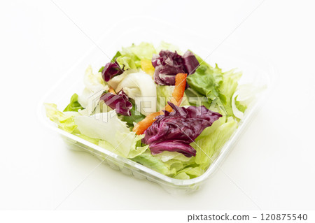 白色背景上的熟食沙拉 白色背景上的熟食沙拉 120875540