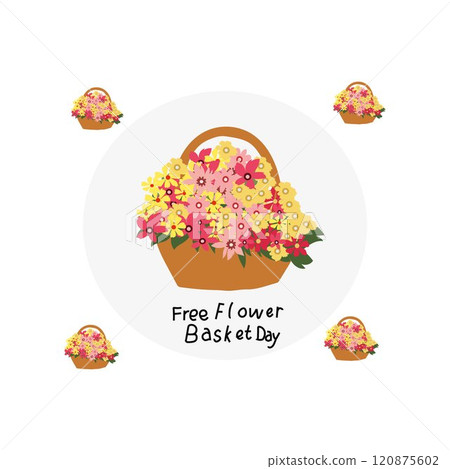 free flower Basket Day 120875602