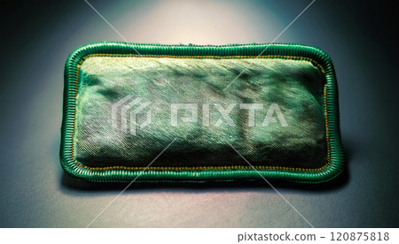 A green object with a green border 120875818