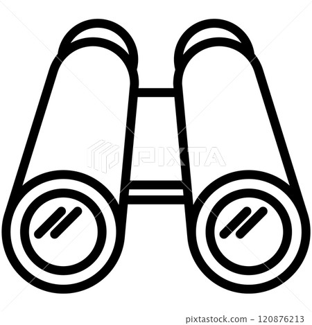 Binoculars line icon. Binocular outline vector sign, linear style pictogram. Symbol, logo illustration. Editable stroke. Binoculars line icon. Binocular outline vector sign, linear style pictogram. Symbol, logo illustration. Editable stroke. 120876213