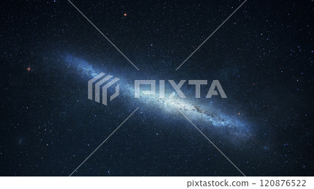 Dark night sky Milky Way and stars on a dark background. Starry sky. Star universe background, Stardust in deep universe, Milky way galaxy, 120876522