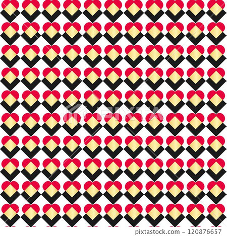 Seamless repeating pattern stylized for Valentine's Day. 120876657