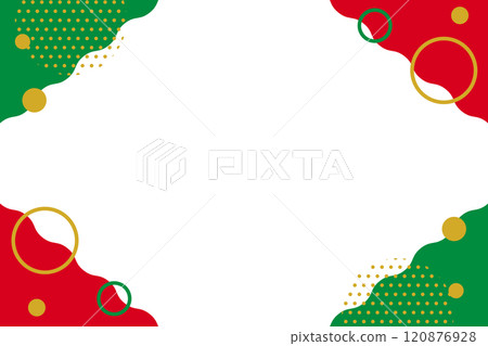 聖誕彩色流行框架圖 120876928