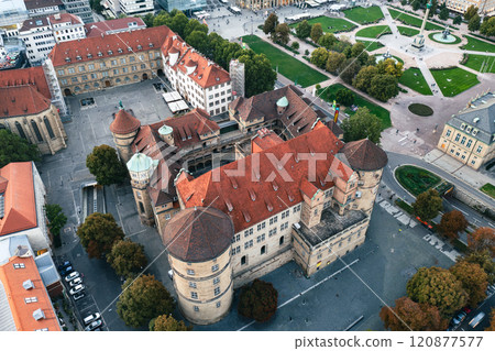 Old castle in Stuttgart, Germany, travel destination 120877577