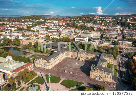 Schlossplatz in Stuttgart, Germany, travel landscape 120877582