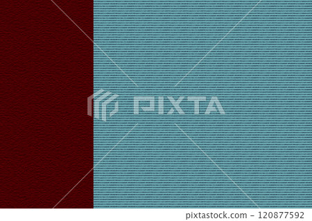 Divided screen of construction paper and border paper, reddish brown and light blue 120877592