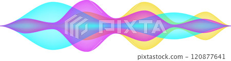 Colorful overlapping sound waves are creating a vibrant and dynamic visual representation of a digital audio signal, symbolizing music, sound design, or audio technology Colorful overlapping sound waves are creating a vibrant and dynamic visual representation of a digital audio signal, symbolizing music, sound design, or audio technology 120877641