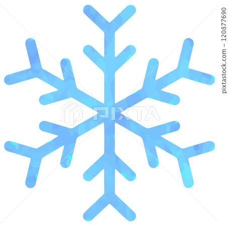 雪花插畫向量素材 雪花插畫向量素材 120877690