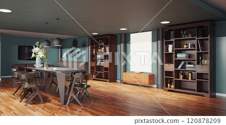 modern dinning room interior 120878209