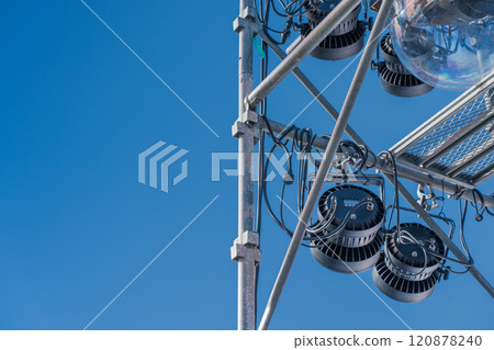 Event venue stage lighting: LED lights (rear) Event venue stage lighting: LED lights (rear) 120878240