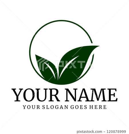 leaf vector illustration design icon logo leaf vector illustration design icon logo 120878999