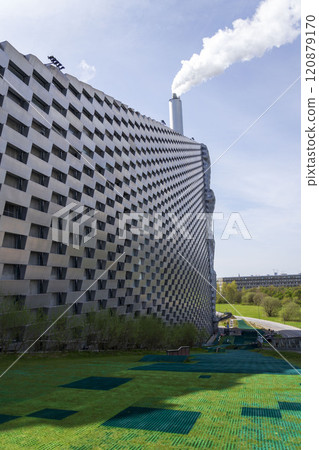factory, chimney, building 120879170
