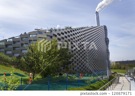 plant, factory, chimney 120879171