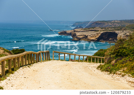 Praia de Monte Cl?rigo, Algarve, Portugal Praia de Monte Cl?rigo, Algarve, Portugal 120879233