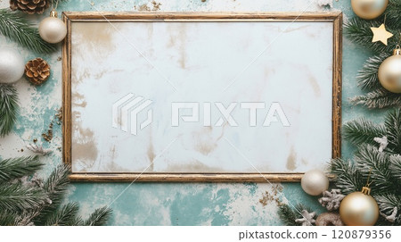 frame rectangle with new year background 120879356