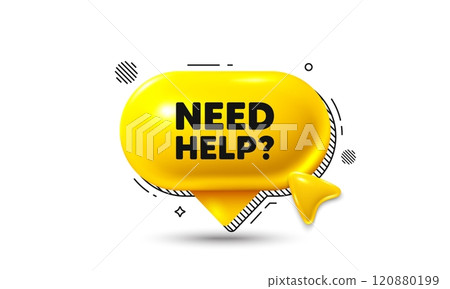 Click here speech bubble 3d icon. Need help tag. Support service sign. Faq information symbol. Need help chat offer. Speech bubble banner. Text box balloon. Vector Click here speech bubble 3d icon. Need help tag. Support service sign. Faq information symbol. Need help chat offer. Speech bubble banner. Text box balloon. Vector 120880199