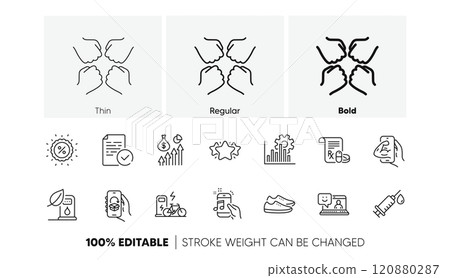 Music phone, Smile and Shoes line icons. Pack of Medical syringe, Electric bike, Petrol station icon. Star, Medical prescription, Discount pictogram. Salary, Squad, Delivery app. Line icons. Vector Music phone, Smile and Shoes line icons. Pack of Medical syringe, Electric bike, Petrol station icon. Star, Medical prescription, Discount pictogram. Salary, Squad, Delivery app. Line icons. Vector 120880287