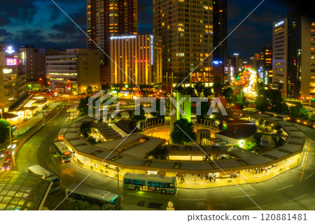 Hamamatsu Station night view 120881481