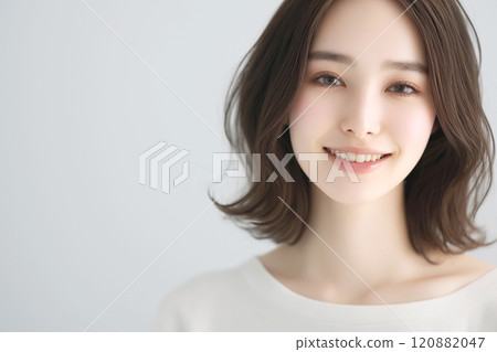 美麗的頭髮女人“AI生成圖像” 120882047