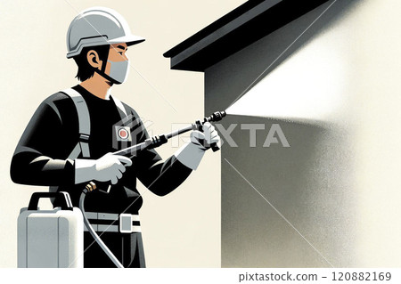 High pressure washer worker 120882169
