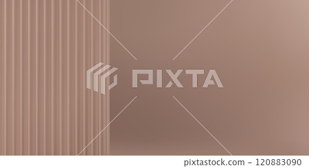 Mocha Mousse background with reeded glass Mocha Mousse background with reeded glass 120883090