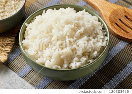 bowl of boiled rice bowl of boiled rice 120883426