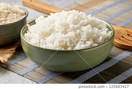 bowl of boiled rice bowl of boiled rice 120883427